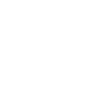 A white ribbon with an image of the letter o.